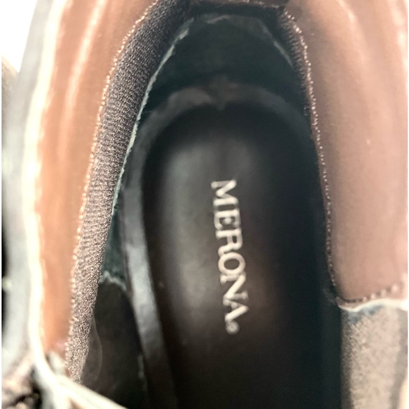 Merona Womens Brown Faux Suede Pull On Bootie Size 8 - Picture 5 of 7